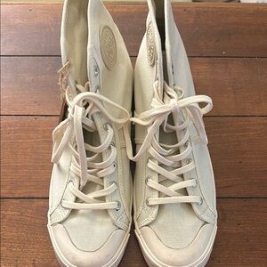 1892 Colchester Rubber Co Hi Tops Off-White High-Top Sneakers.